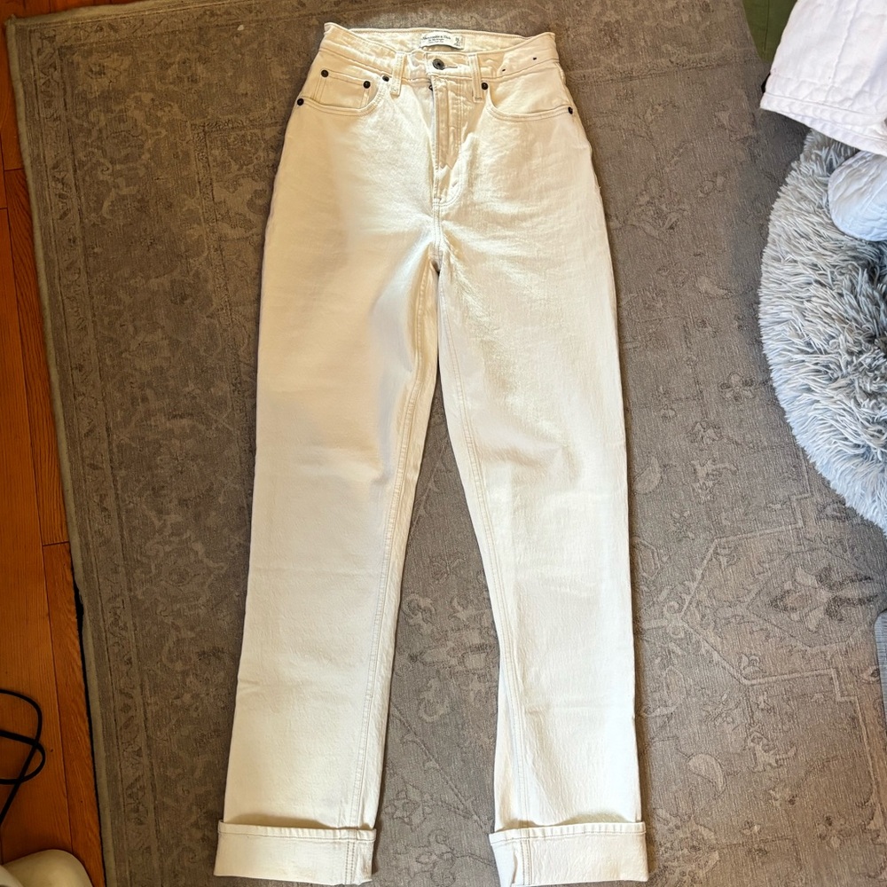 abercrombie & fitch • 90’s straight ultra high rise • curve love